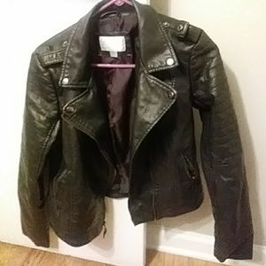 Faux leather jacket. Never worn!